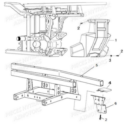 CACHE ARRIERE HYTRACK HY850S