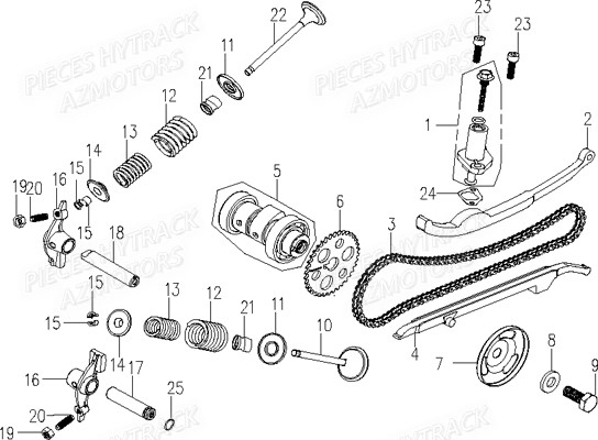 Soupapes HYTRACK Pièces Quad HY860