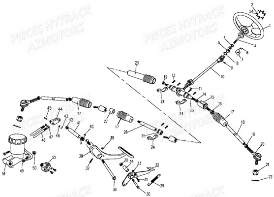 Tringlerie De Direction HYTRACK Pièces Quad HY860