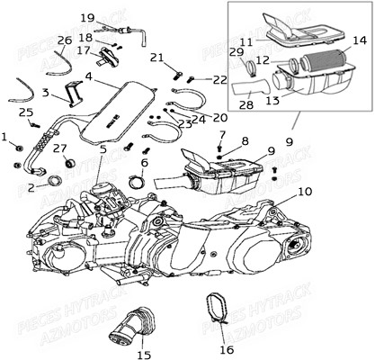 MOTEUR AZMOTORS HY890