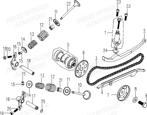 Soupapes HYTRACK Pièces Quad HY890