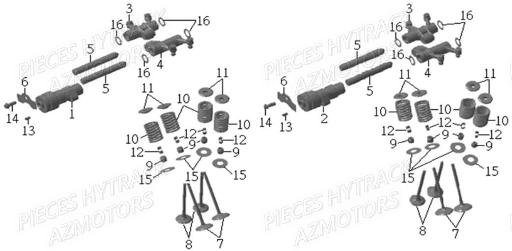 Arbre A Cames HYTRACK Pieces Quad HY910IS 4x4 EPS E 2014