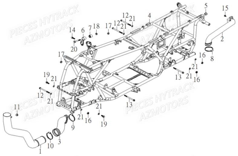 Chassis HYTRACK Pieces Quad HY910IS 4x4 EPS E 2014