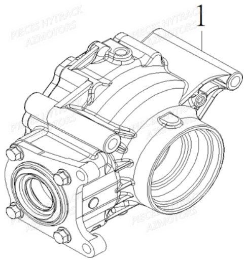 PONT_ARRIERE HYTRACK Pièces Quad HY910IS 4x4