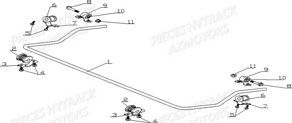 Barre Stabilisatrice HYTRACK Pièces Quad HY920