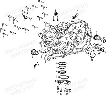 Carter Droit HYTRACK Pièces Quad HY920