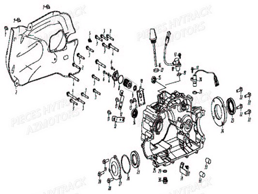Carter D Huile HYTRACK Pièces Quad HY920
