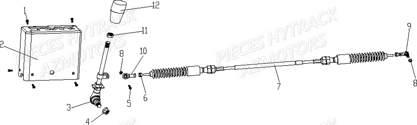 Marche Arriere HYTRACK Pièces Quad HY920
