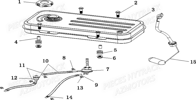 Reservoir HYTRACK Pièces Quad HY920