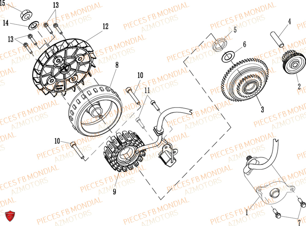 Allumage FB MONDIAL Pieces IMOLA 125 CBS (2023)