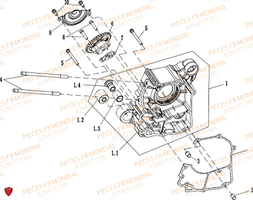 Carter Droit FB MONDIAL Pieces IMOLA 125 CBS (2023)