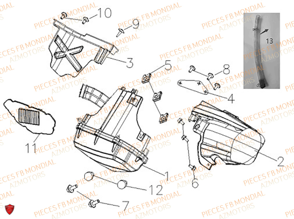 Filtre A Air FB MONDIAL Pieces IMOLA 125 CBS (2023)