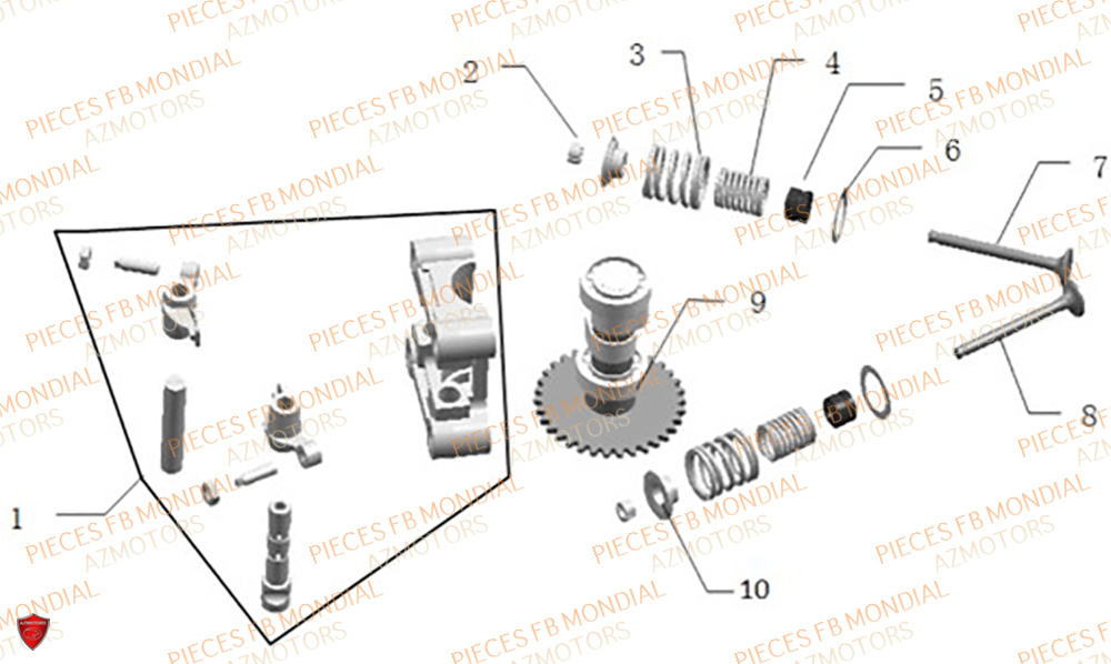Arbre A Came FB MONDIAL Pieces IMOLA 50 EURO 5