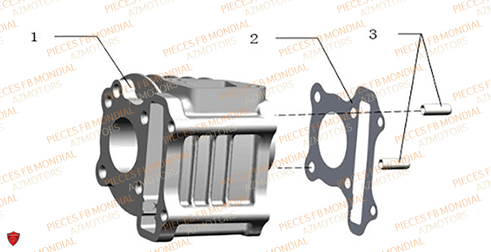Cylindre FB MONDIAL Pieces IMOLA 50 EURO 5
