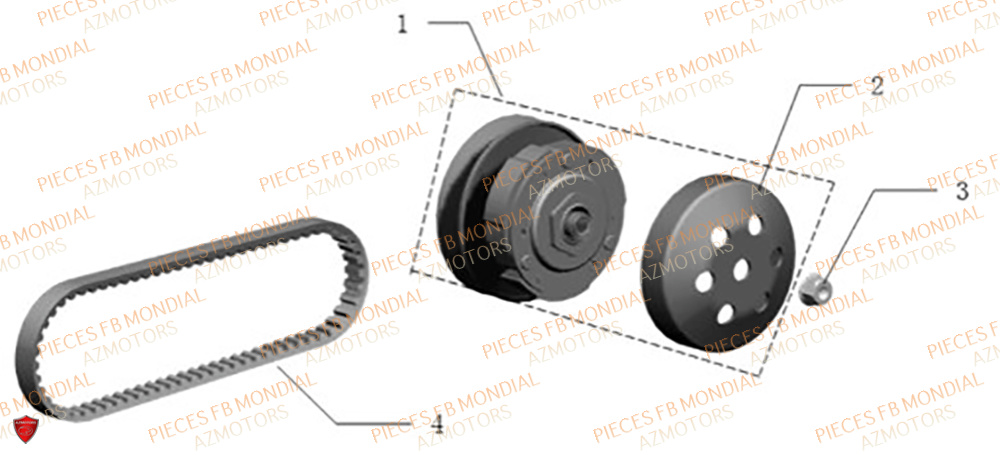 Embrayage FB MONDIAL Pieces IMOLA 50 EURO 5