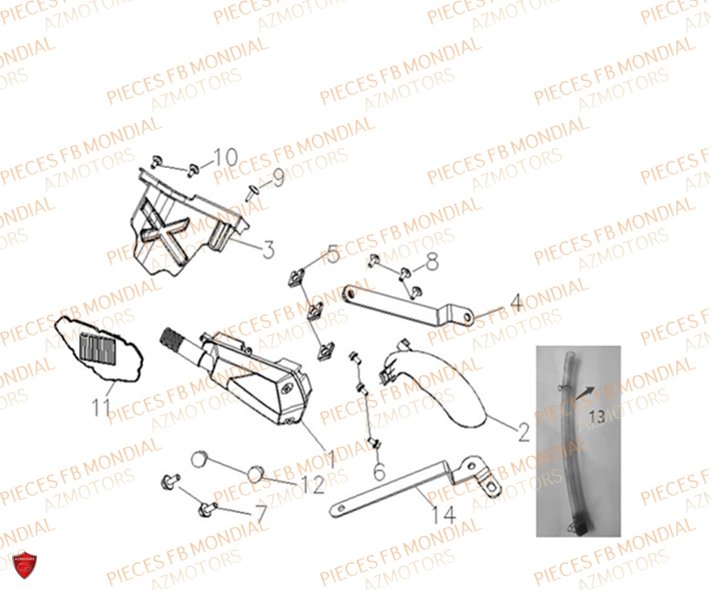 Filtre A Air FB MONDIAL Pieces IMOLA 50 EURO 5