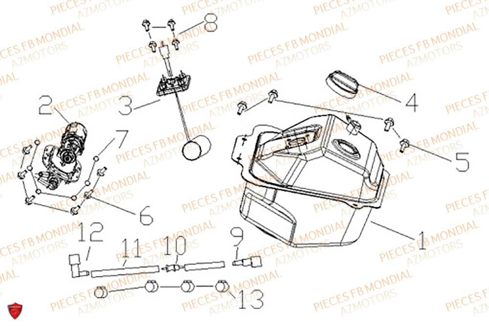 Reservoir FB MONDIAL Pieces IMOLA 50 EURO 5
