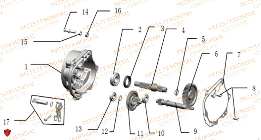 Transmission FB MONDIAL Pieces IMOLA 50 EURO 5