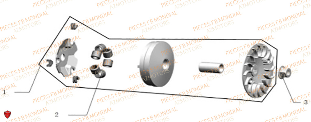 Variateur FB MONDIAL Pieces IMOLA 50 EURO 5