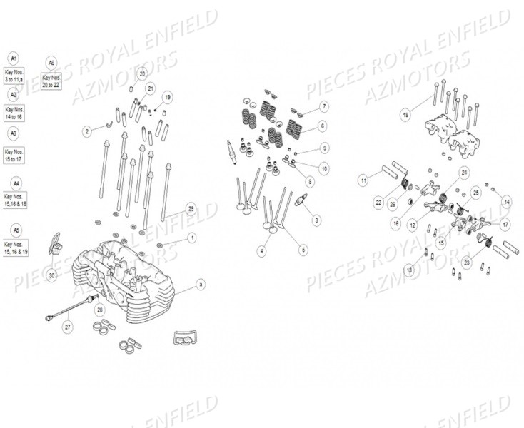 Culasse ROYAL ENFIELD Pieces ROYAL_ENFIELD INTERCEPTOR 650 TWIN (E4) (2019)

