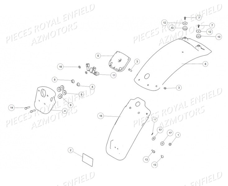 GARDE_BOUE_AR ROYAL ENFIELD Pieces ROYAL ENFIELD INTERCEPTOR 650 TWIN (E4) (2019)