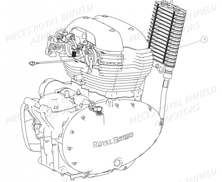 MOTEUR ROYAL ENFIELD Pieces ROYAL ENFIELD INTERCEPTOR 650 TWIN (E4) (2019)