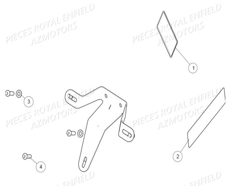 Plaque Vin ROYAL ENFIELD Pieces ROYAL_ENFIELD INTERCEPTOR 650 TWIN (E4) (2019)

