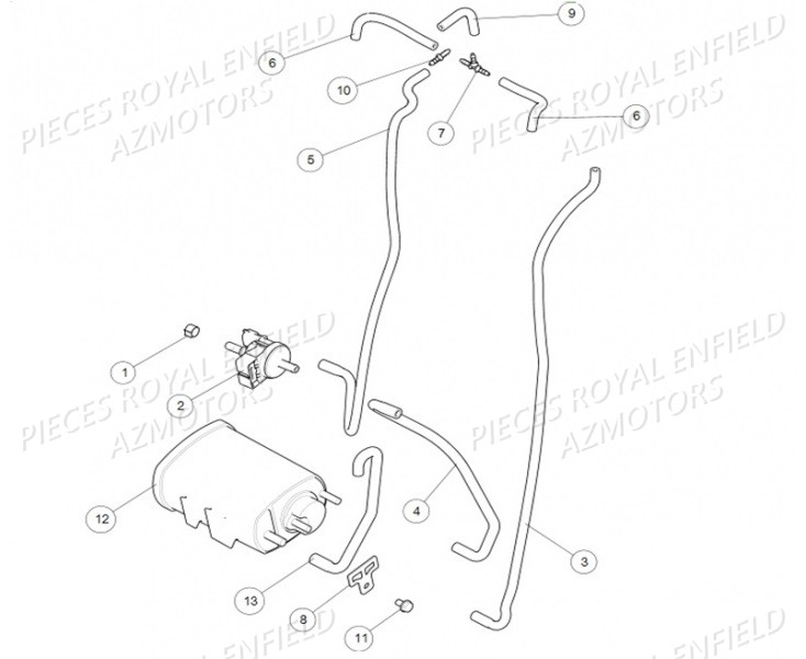 Reniflard ROYAL ENFIELD Pieces ROYAL_ENFIELD INTERCEPTOR 650 TWIN (E4) (2019)

