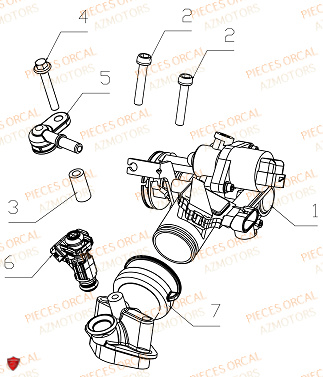 Injection ORCAL Pièces ORCAL ISCA 125 NEW Euro5 (2022)