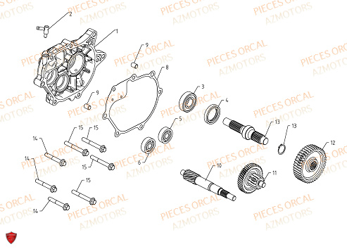Transmission ORCAL Pièces ORCAL ISCA 125 NEW Euro5 (2022)