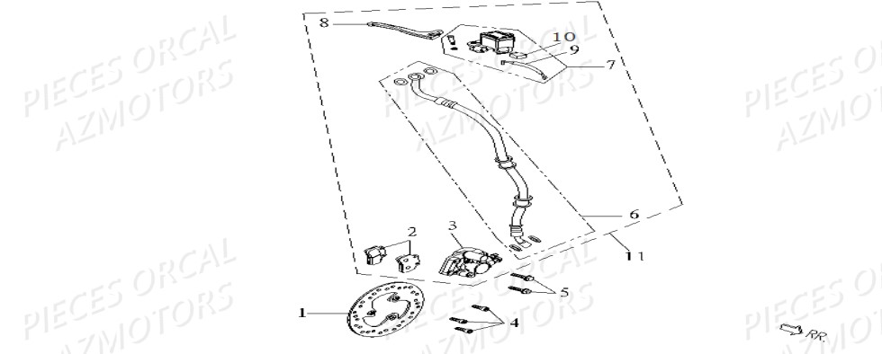 FREIN AVANT ORCAL ISCA 50 4T