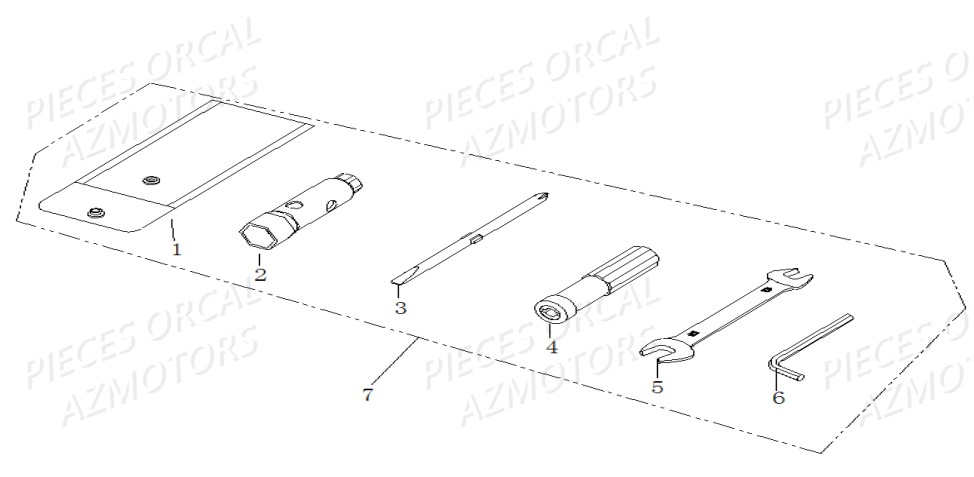 Outils ORCAL Pièces Orcal ISCA 50cc 4T Euro4