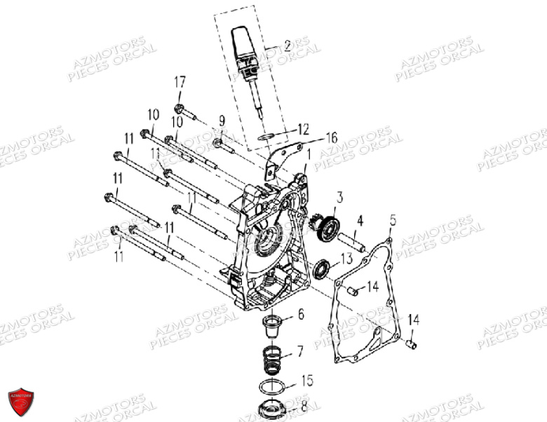 Carter Droit ORCAL Pièces ORCAL ISCA 50 12" Euro5