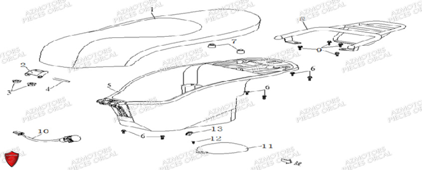 Selle ORCAL Pièces ORCAL ISCA 50 12" Euro5
