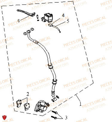 SYSTEME DE FREIN AVANT pour ISCA 50 4T E5 2022