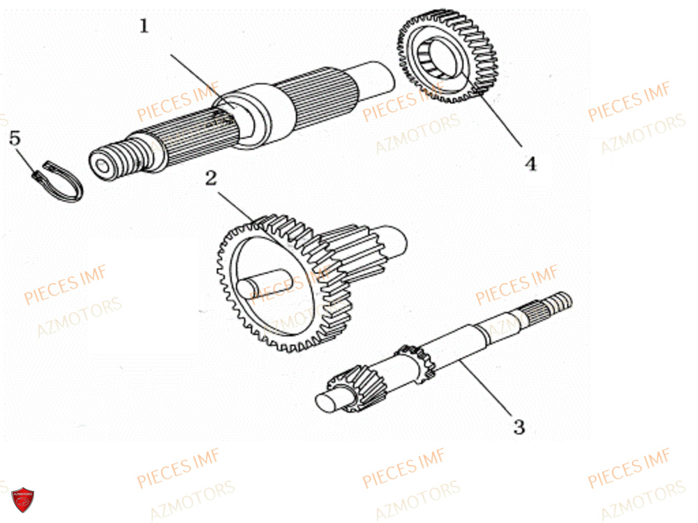 Arbre De Roue AZMOTORS PIECES JACK EURO 5