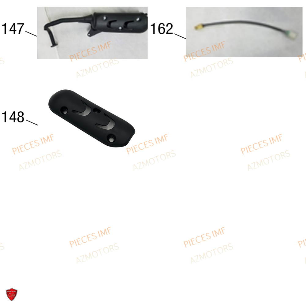 Echappement AZMOTORS PIECES JACK EURO 5