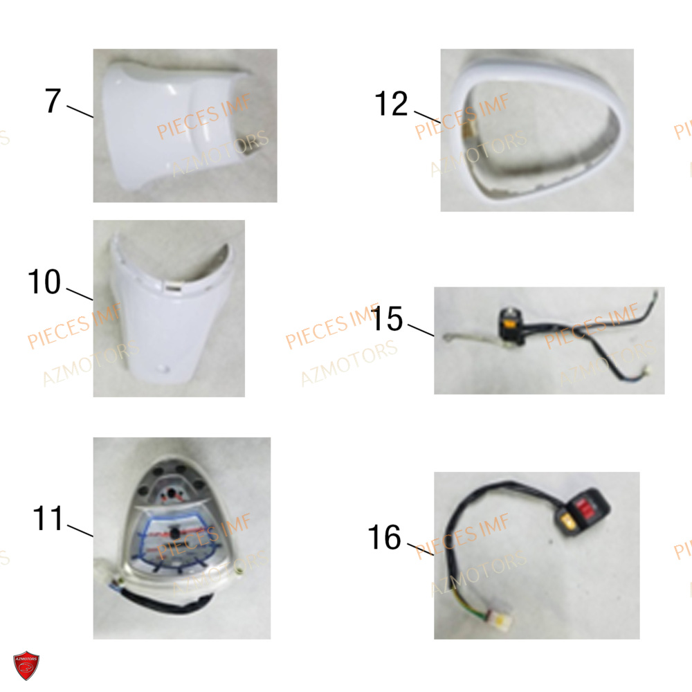 Guidon Et Compteur 1 AZMOTORS PIECES JACK EURO 5
