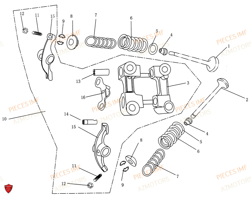 Soupape AZMOTORS PIECES JACK EURO 5