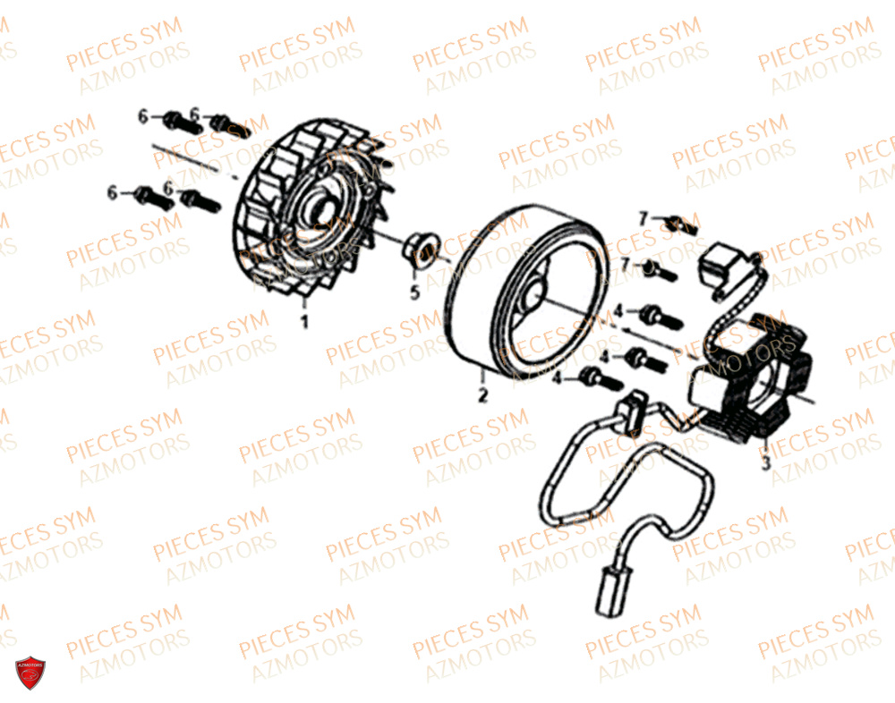 Allumage SYM Pièces JET-14 50 - XC05W1-EU (2018-2020)