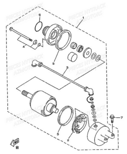 Demarreur AZMOTORS Pièces Quad JOBBER 300 4x2/4x4