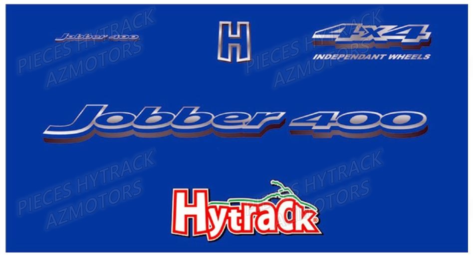 Autocollants HYTRACK Pièces Quad JOBBER 400 4x4