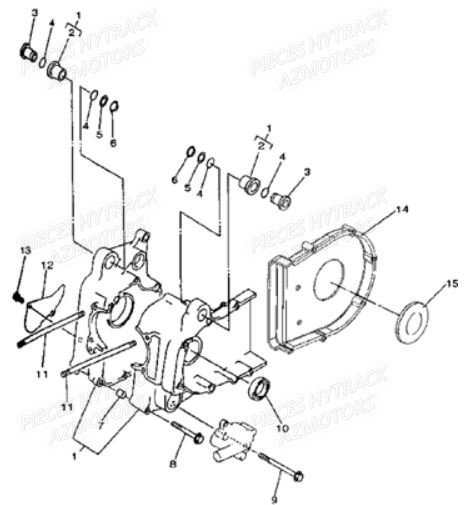 CARTER_MOTEUR HYTRACK Pièces Quad JOBBER 400 4x4