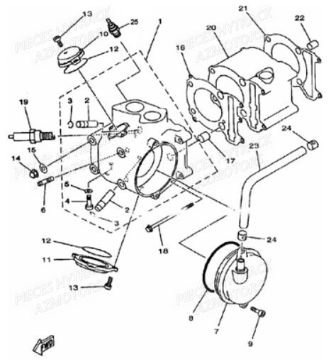 CYLINDRE HYTRACK Pièces Quad JOBBER 400 4x4