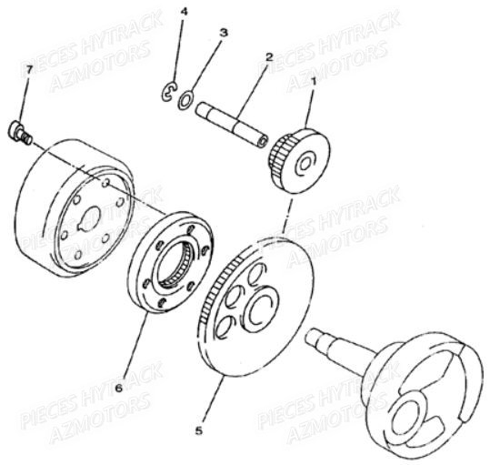 Roue Libre HYTRACK Pièces Quad JOBBER 400 4x4