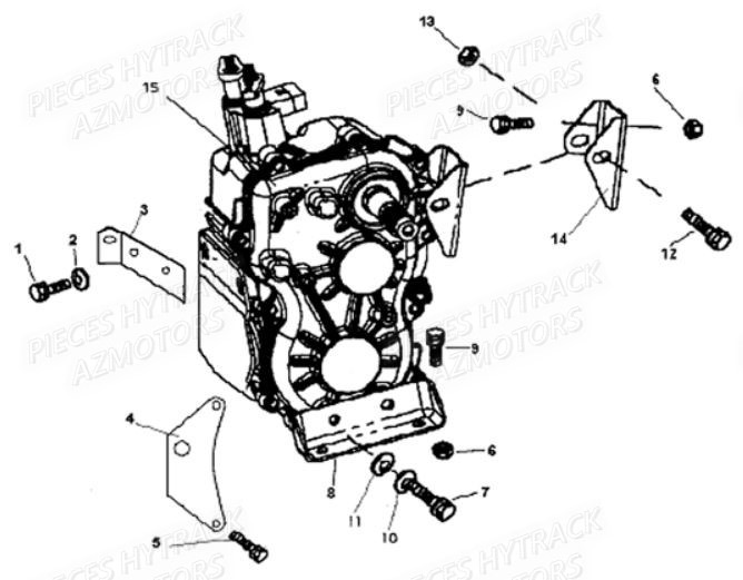 Support Boite De Vitesses HYTRACK Pièces Quad JOBBER 400 4x4