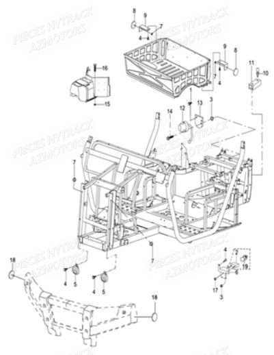 ACCESSOIRES_DIVERS HYTRACK Pièces Quad JOBBER 700 4x4 
