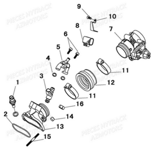 Admission HYTRACK Pièces Quad JOBBER 700 4X4 EFI - 2013