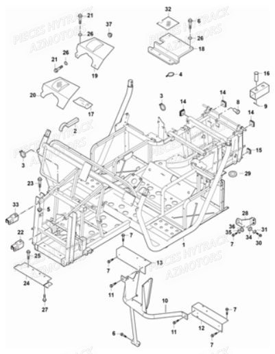 CHASSIS pour JOBBER700-2013