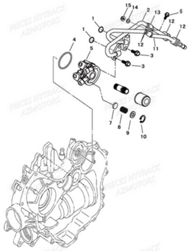 Filtre A Huile HYTRACK Pièces Quad JOBBER 700 4X4 EFI - 2013
